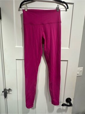 High-Waist Hot Pink Lululemon Leggings